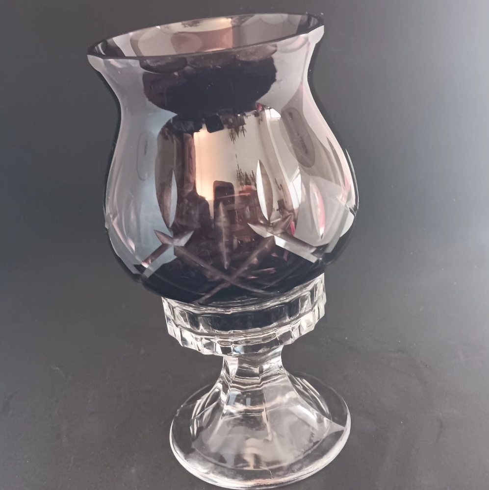Vintage Purple Amethyst Votive Holder